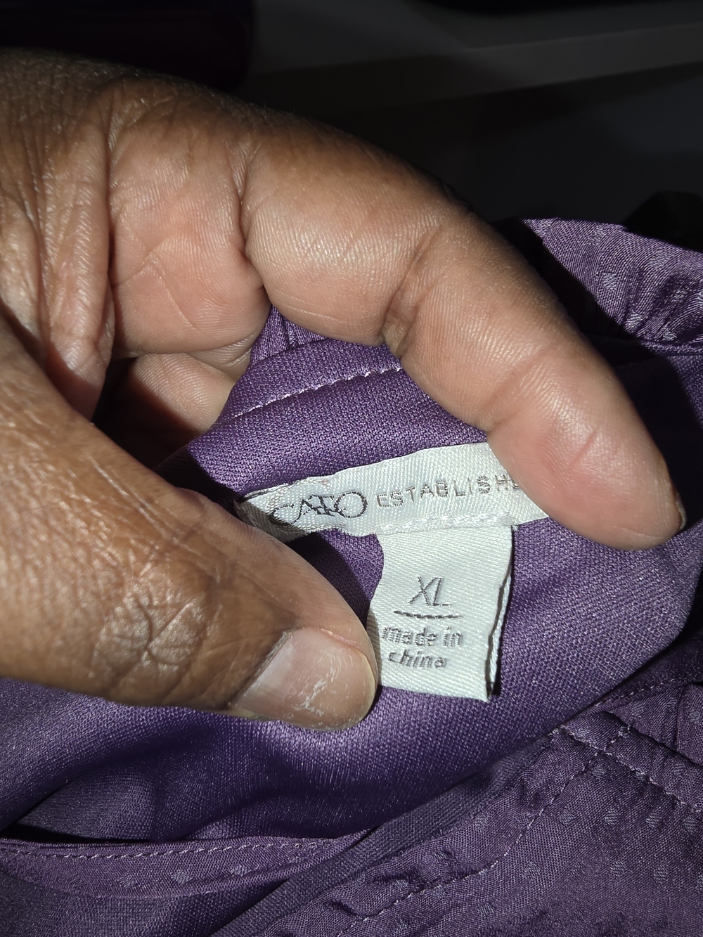 Cato Lavender Tiered Long-Sleeve Dress - Picture 10 of 10